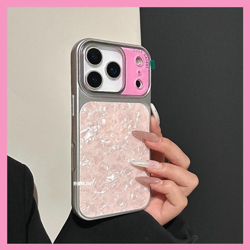 Shell pattern changes 17 seconds for Apple 17 Pro mobile phone case, new iPhone16 large window 14/15 protective case