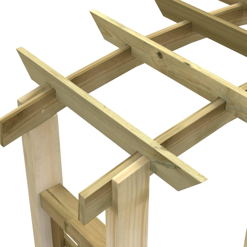 Vidaxl Gartenpergola mit Gitter, 110x60x210 cm, Kiefernholz