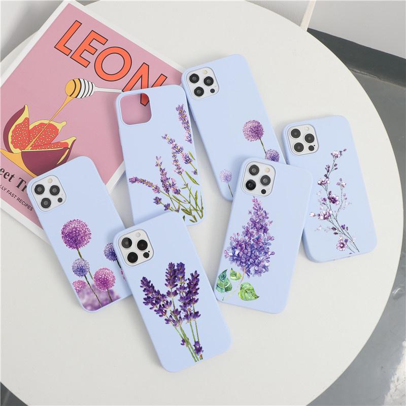 

Лавандовый чехол для телефона Samsung A32 A50 A52 A51 A72 S21 Ultra A40 A50s A31 A20e A21s A70 A71 S20 S10 S9 Plus S10e Мягкая крышка из ТПУ