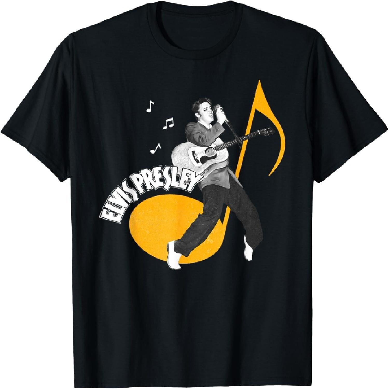 Официальная футболка с нотами Элвиса Пресли S