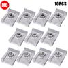 10PCS U Nut Kit Stainless Steel WithThreaded Nut Clip for Car Motorcycle Truck Bumper Auto Fender Fastener Rust Protection Clip