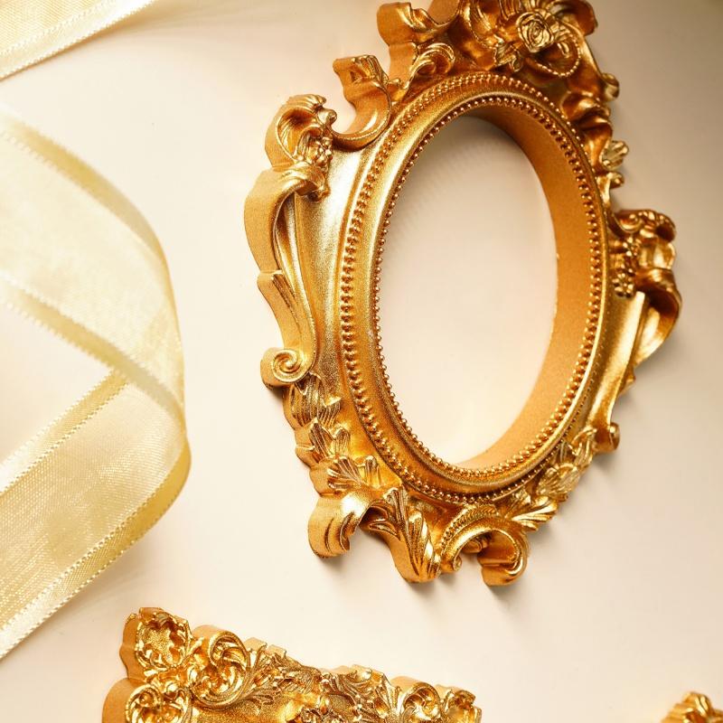 New Vintage Gold DIY Shadow Box Frame DIY 3D Memory Display Frames Wedding Photo Display Frames Atmosphere Props Home Decoration
