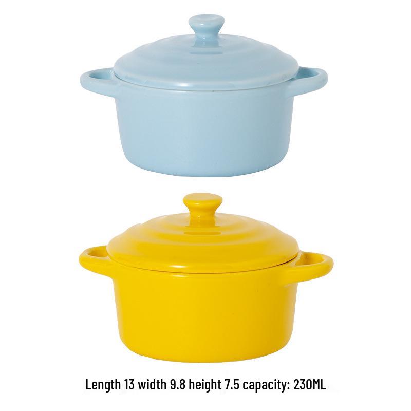 Microwave & Oven Safe Ceramic Stew Pot with Lid