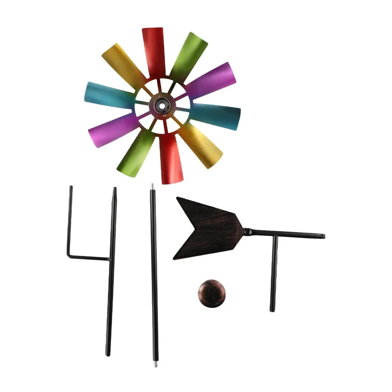 

Wind Spinner Windmill Yard Garden Decoration Ornament Outdoor Parts Patio Stake Wind Sculpture Balcony Metal Creative CHINA