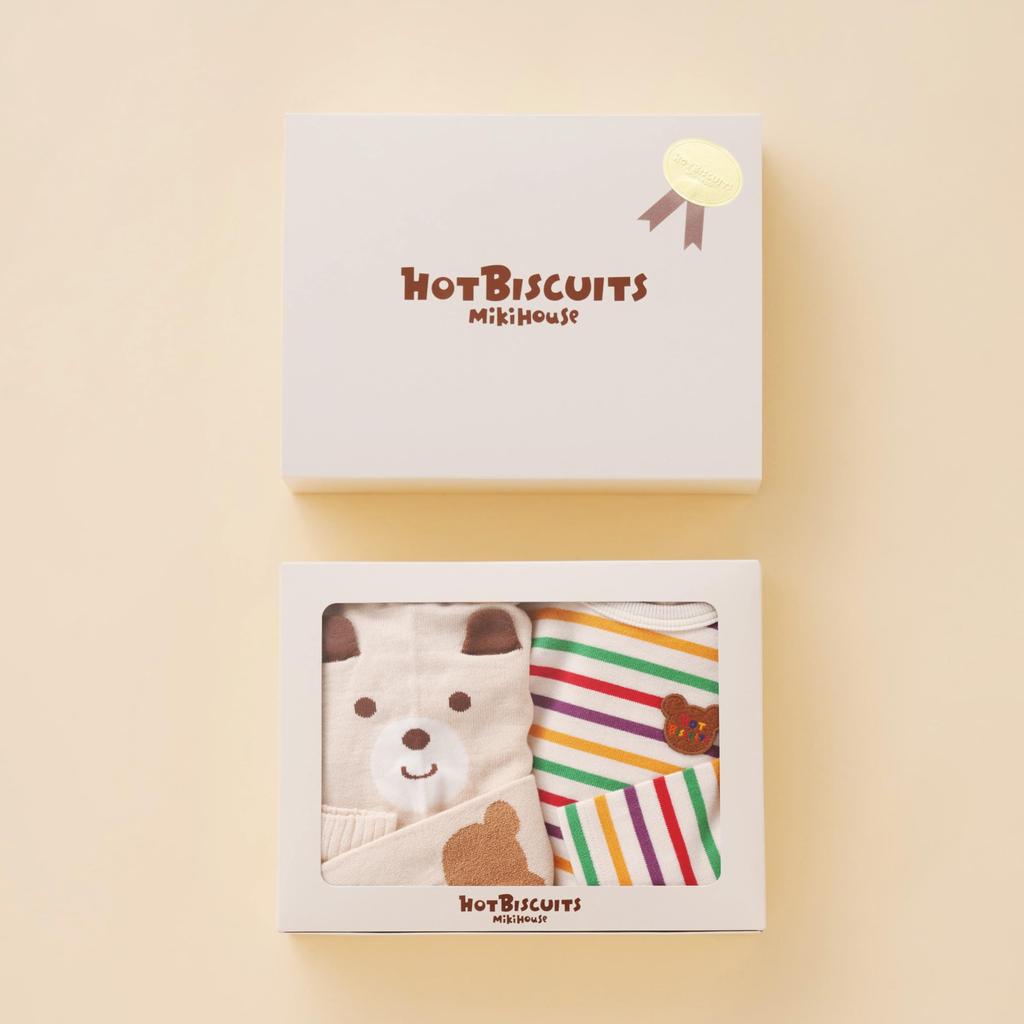 HOT HOT Spats Set Baby Baby Gift S [MIKIHOUSE BISCUITS] [MIKIHOUSE BISCUITS] T-shirt & [BOX Included] Boys, Girls, Babies, Children's Clothing, Gift,