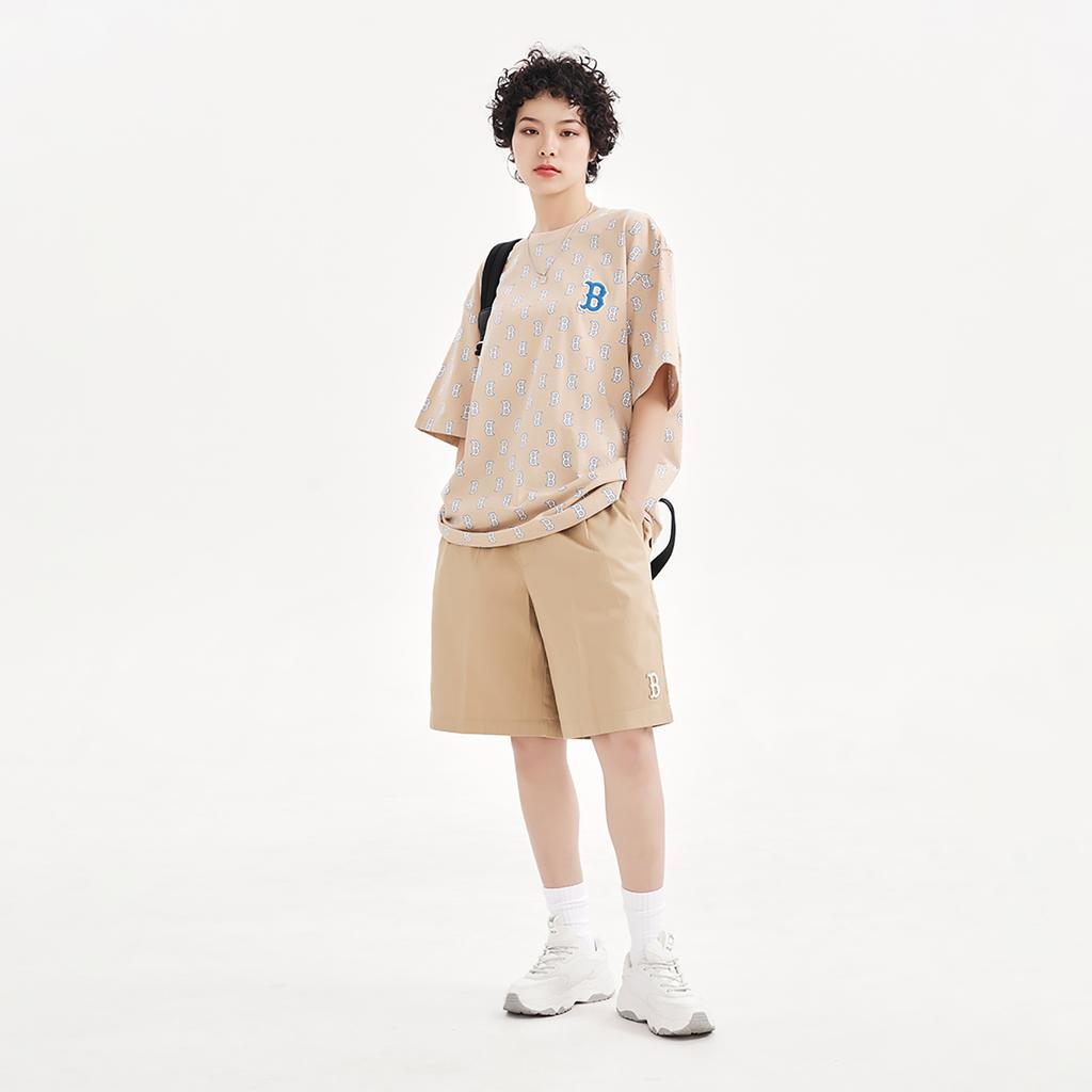 New MLB Casual Shorts Women's Khaki 3FSMB0633-43BGD