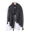 New Spring and Autumn Style Hanging Solid Color Scarf for Women's Literary Retro Versatile Shawl Thin Decorative Scarf Neck Fen