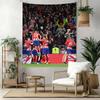Atletico Madrid Wanddekoration Wandteppich Kunst Für Haustiermemorial Geburtstag Hochzeitsparty Kulisse Familiengeschenk