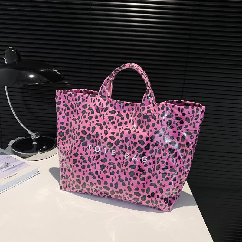 Leopard print hand carry large bag women's 2026 summer new large-capacity tote bag