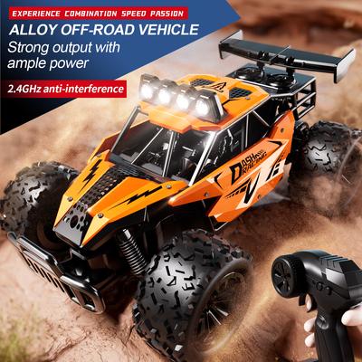 RC Car RC Drift Racing 1:16 Full Proportion Vehicle Off Road Alloy 2.4G Radio High-Speed Trucks With LED Light Climbing Gift Toy