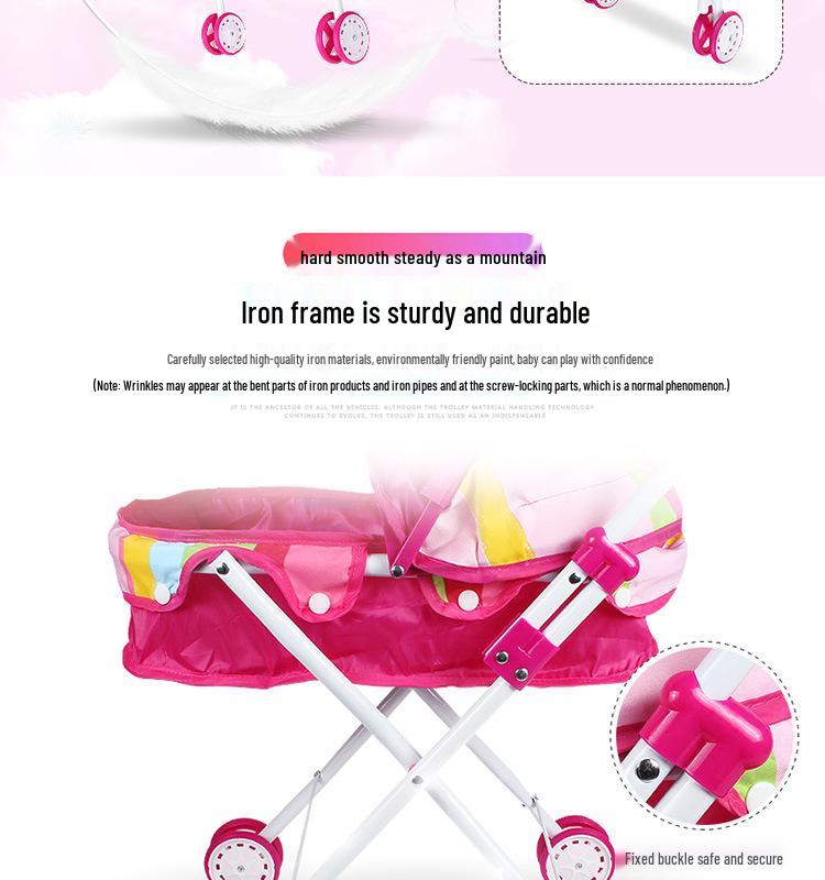 Children's Playhouse with Doll & Stroller Set