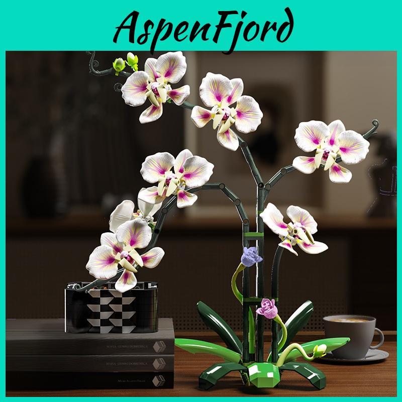 Cymbidium Building Block Toy With Abs Plastic For Children Diy Creative Play Gift
