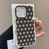 luxury Ins Brown Red Polka Dots Phone Case for Xiaomi Redmi Note 13 12 11 Pro Plus 4G 5G 13C 12C 10 10C 9 9A 9C Back Cover