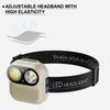 Induction LED Headlamp Rechargeable Headlight with Motion Sensor Hands-Free Head Torch for Walking Reading Repairing Camping