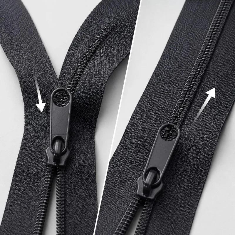 No.3 No.5 Long Nylon Coil Zippers with Auto-lock Zipper Slider for Clothing Bags Luggage Backpack DIY Craft Sewing Accessories