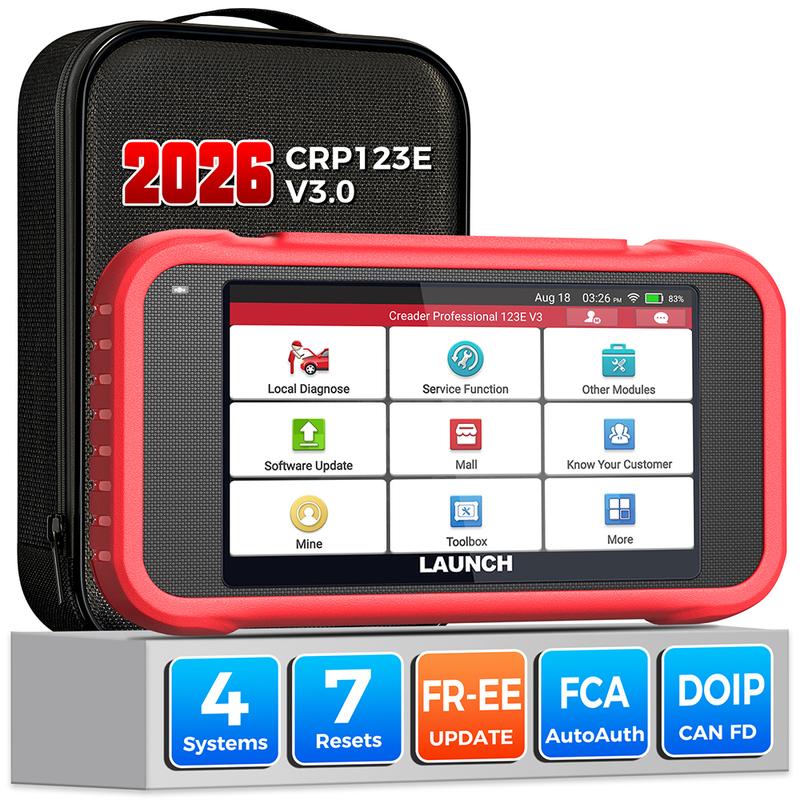2026 New-LAUNCH X431 CRP123E V3.0 CRP123I V3.0 Free Update Auto OBD2 Scanner CANFD Doip ENG ABS SRS AT System Diagnostic Tools