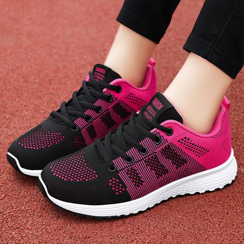Fashion Women'S Sneakers Lightweight Womens Shoes Comfortable Ladies Vulcanized Shoes Outdoor Lace-Up Training Shoes Zapatillas