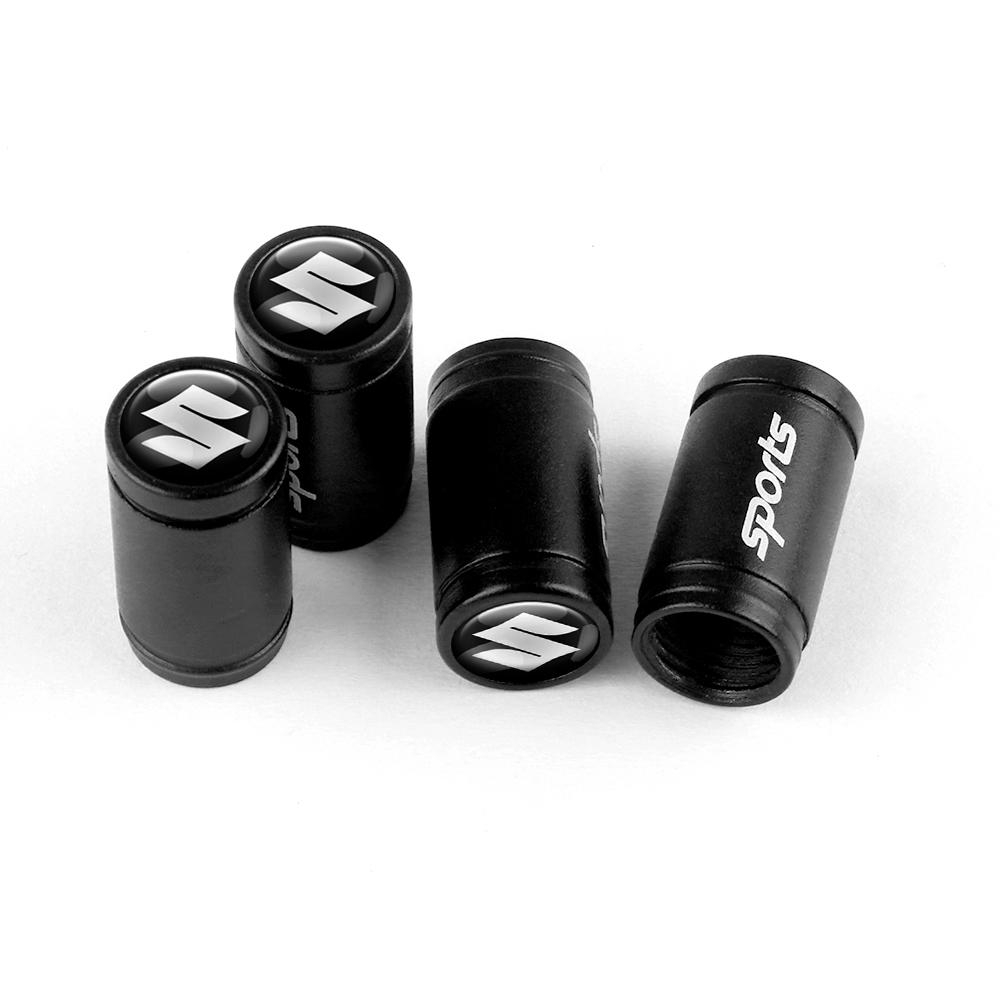 Car Wheel Tire Valve Caps Tyre Rim Stem Covers Dustproof For Suzuki SX4  Gsxr 600 Wagon Baleno Ignis Vitara Liana Splash Reno