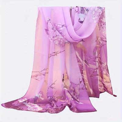 Mode Gedruckt Floral Chiffon Hijab Schal Frauen Pareo Dame Bandanas Strand Handtücher Sommer Muslimischen Schleier Wrap Weibliche Foulard