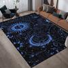 1pc Sun and Moon Print, Design Indoor Area Rug - Soft, Anti-Slip, and Durable Gaming Room Decor for Bedroom, Living Room