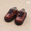 Ob11 Dod 1/12 Bjd Doll Shoes Casual Hand-Made Faux Pu Leather Doll Shoes