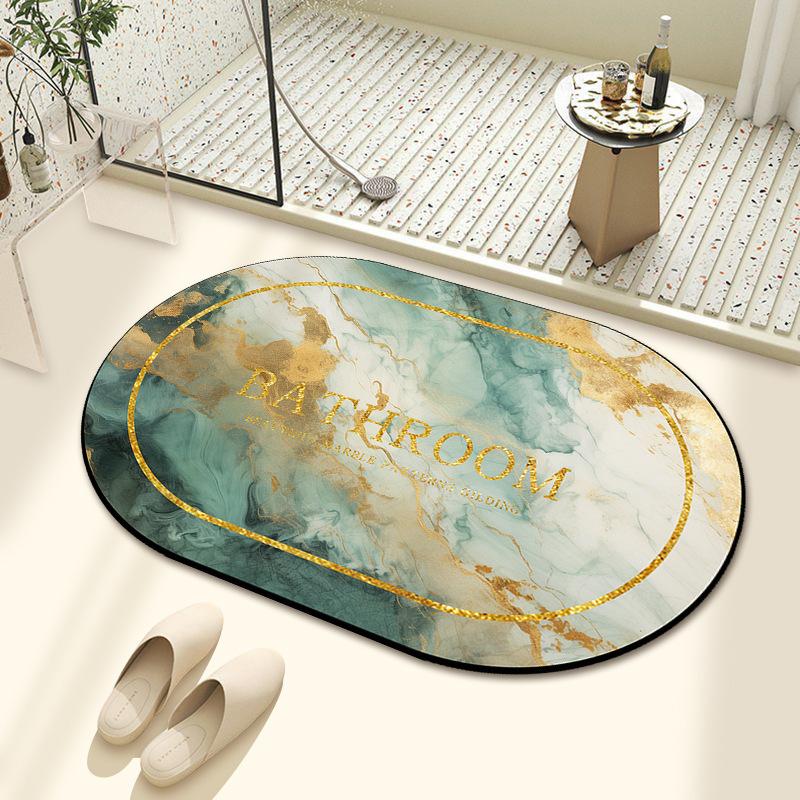 Diatom Mud Bath Absorbent Mat Household Simple Toilet Toilet Door Cushion Absorbent Non-slip Quick Drying Mat