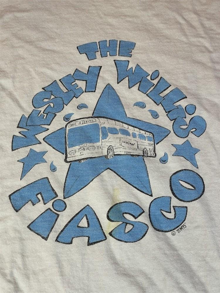 1990S WESLEY WILLIS FIASCO Shirt Short Sleeve White Unisex S2345XL Unisex T-Shirt XXXXL