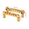 6 String Guitar Roller Saddle Bridge Tailpiece Upper Lower String Bridge with Studs Tune-O-Matic Bridges Replacement