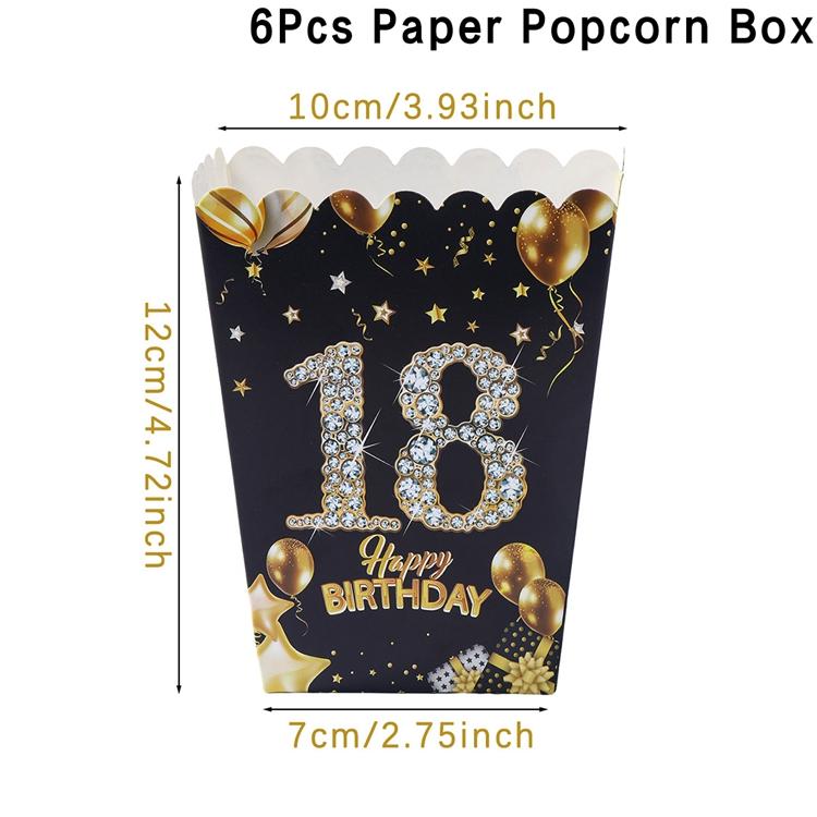 Jungle Safari Popcorn Candy Box Mermaid Butterfly Donut Hawaii Birthday Party Decor Kids Strawberry Wedding Party Supplies Gifts