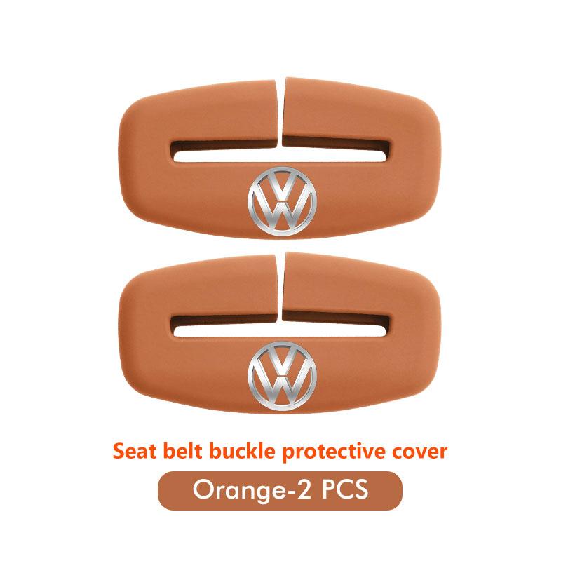 

2026 Hot For Volkswagen VW 2pcs Silicone Car Seat Safety Belt Protection Buckle Clip Cover For Volkswagen VW Scirocco Jetta Beet