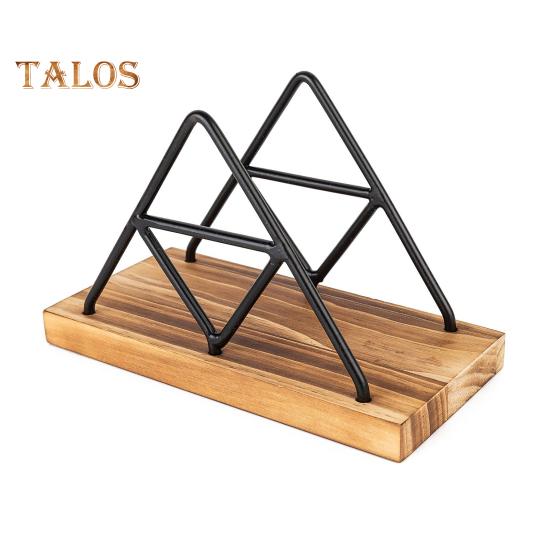 

Треугольный держатель для салфеток с устойчивым основанием, компактный, портативный, простой в использовании, металлический держатель для стола, декор для вечеринки