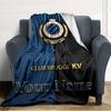 Name Custom Club Brugge Logo Print Flannel Blanket High Quality Warm Comfortable Cover for All Seasons Perfect for Gifts Home Decor