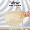 Rabbit Shape Vegetable Washing Basin Cute Storage Basket Portable Fruit Drain Basket  Kitchen Use