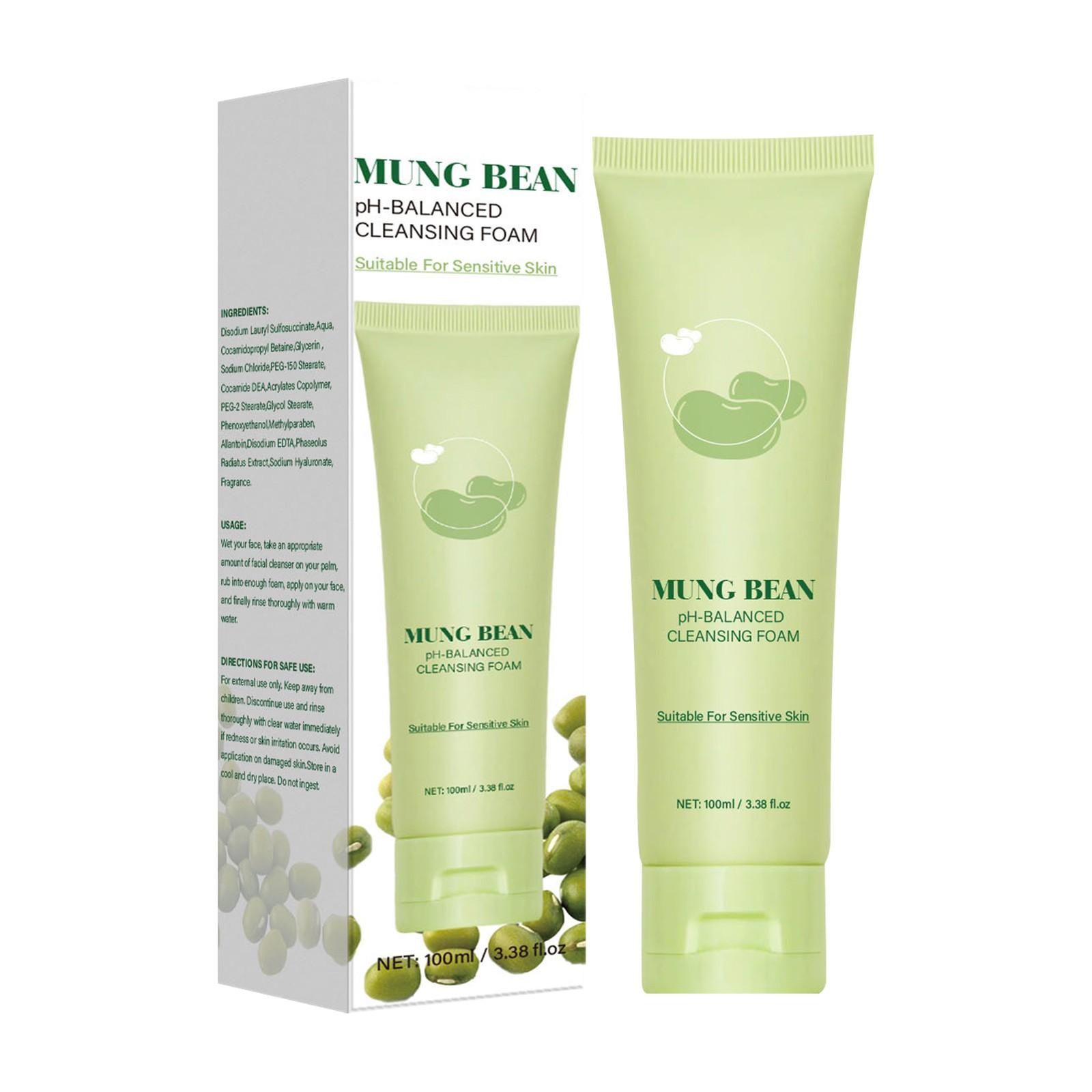 

Мунг Сбалансированное очищающее средство для лица, Нежная пена, Очищающее средство для лица, Не стягивающее средство для лица, 100 мл One Size зелёный