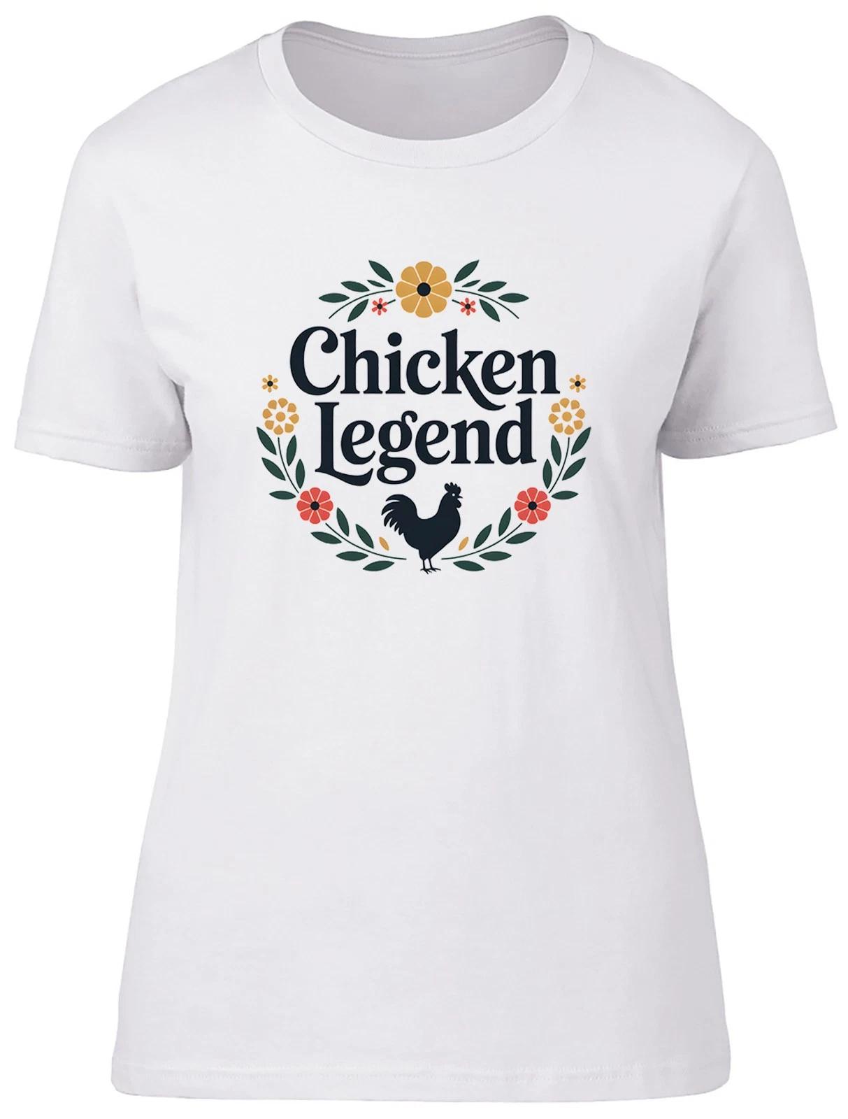 Chicken Legend Funny Womens T-Shirt Ladies Gift Tee S