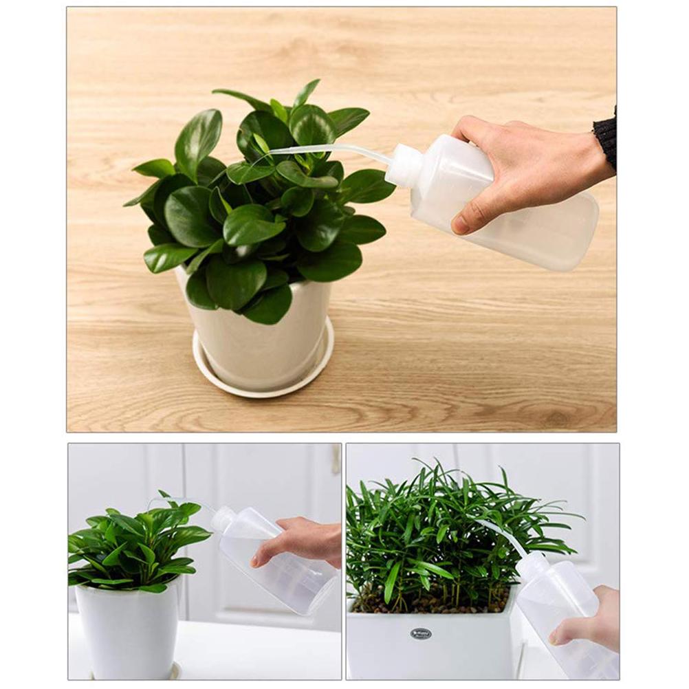 500ml Succulents Plant Watering Can Plastic Beak Squeezing Bottle with Scale
