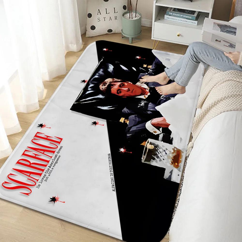 

Movie Scarface Room Mats Anti-slip Absorb Water Long Strip Cushion Bedroon Mat Household Carpets 40x60cm