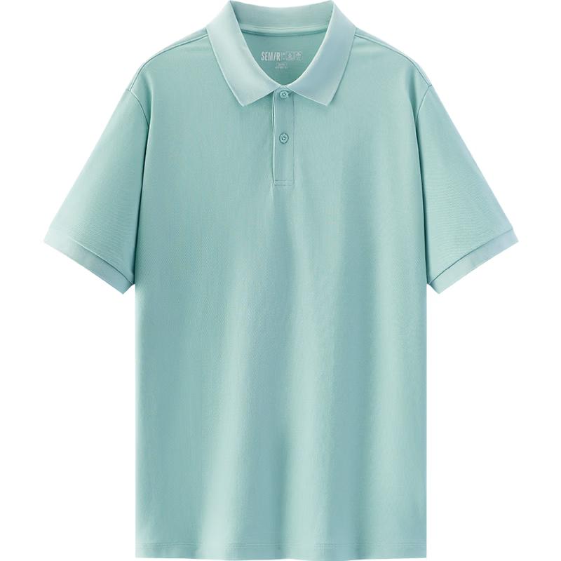 Semir Men's Summer Crisp Lapel Knit Polo Shirt