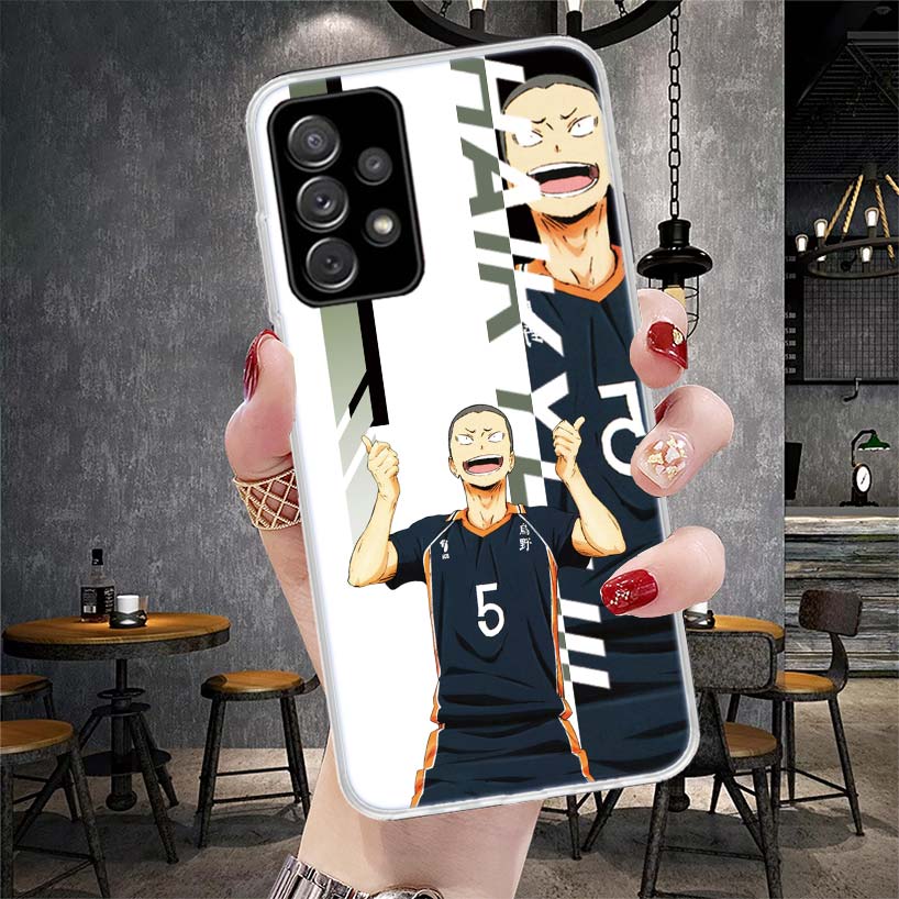 

Anime Haikyuu Oya School Volleyball Phone Case For Samsung Galaxy A12 A22 A32 A52 A72 A02S A51 A50S A71 A70 A31 A20S Note 20 Ult Samsung A50S