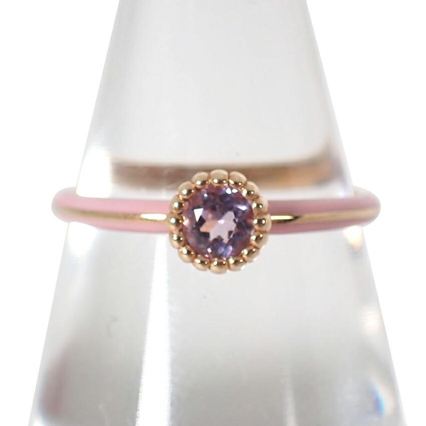 

[Б/У] Зоряні прикраси/Зіркові прикраси K10PG Каблучка з аметистом/№. 13/g466-59