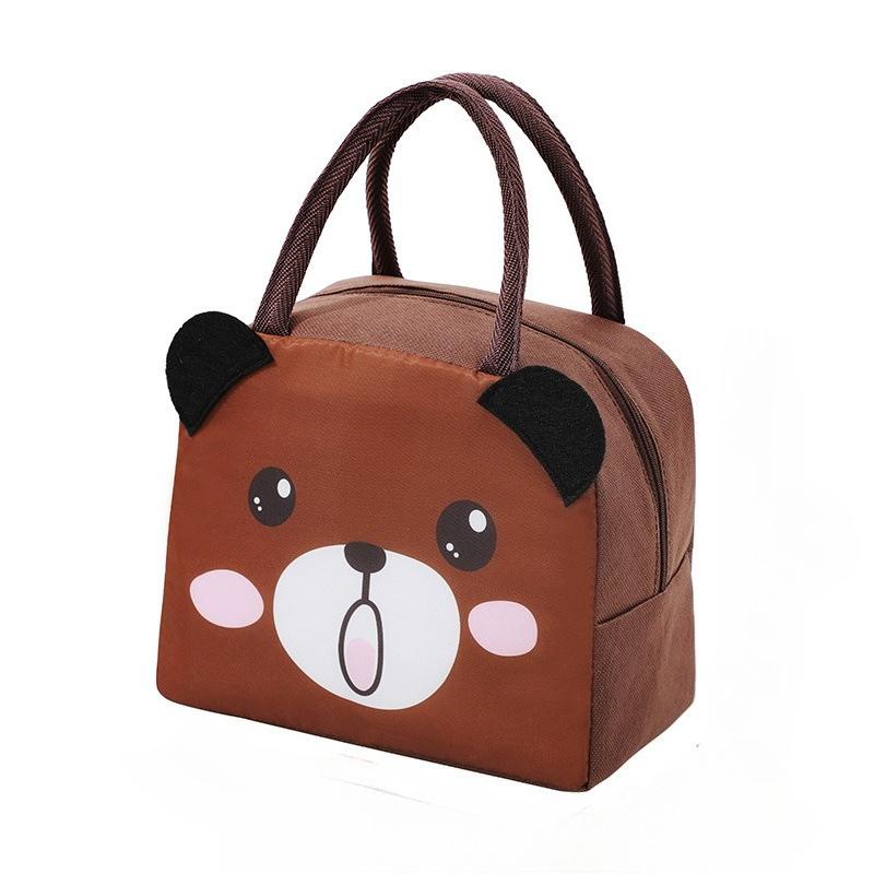 Geantă Bento Drăguță de Desene Animate Geantă de Prânz Geantă Bento Tridimensională 3D Geantă de Mână Depozitare Izolație Geantă Pânză Cutie de Prânz Pachet de Gheață