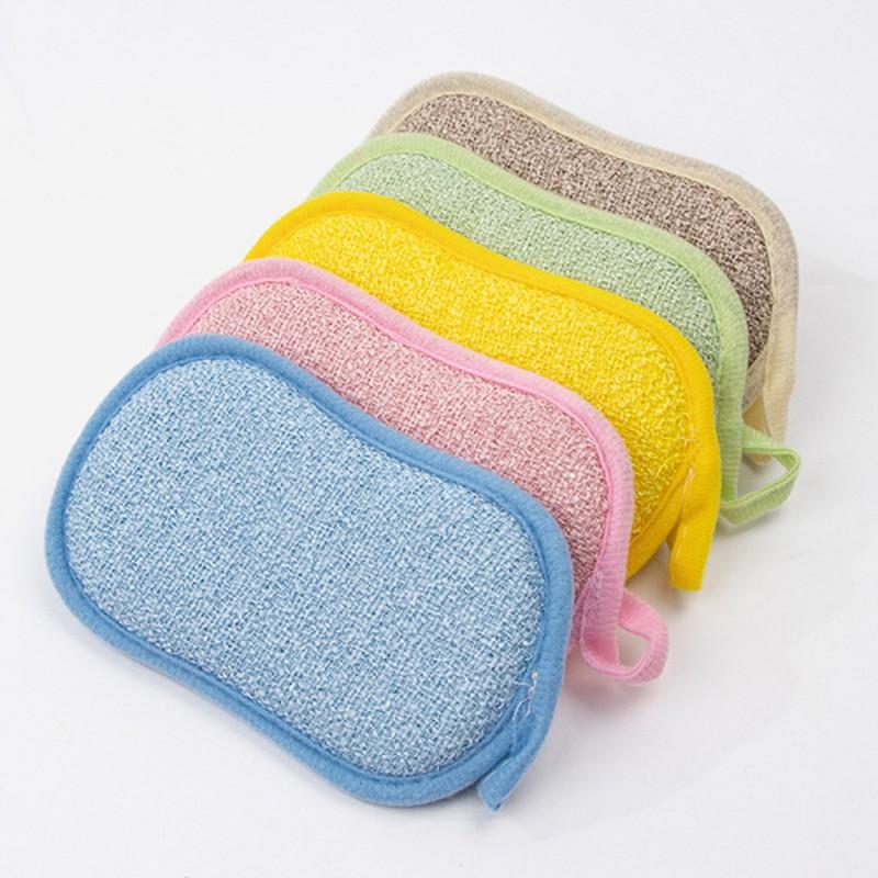 5 Stück Küchenspülschwamm mit Edelstahl-Netztuch zur Mehrzweckreinigung