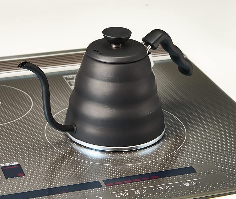 HARIO V60 Drip Practical Capacity 800mL Open Compatible Matte Black Made In Japan Present Gift Gift Kettle/Vono Fire/IH VKBR-120-MB
