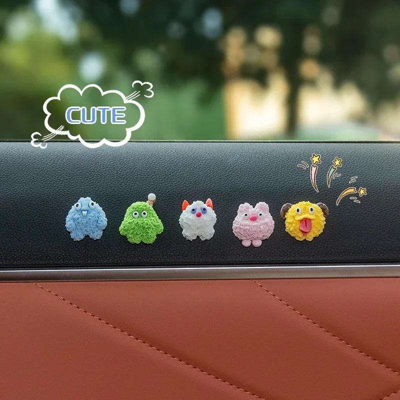 Little Cute Doll Car Accessories Center Console Car Rearview Mirror Ornament For Home and Car Dual-use Lovely Series Decoration