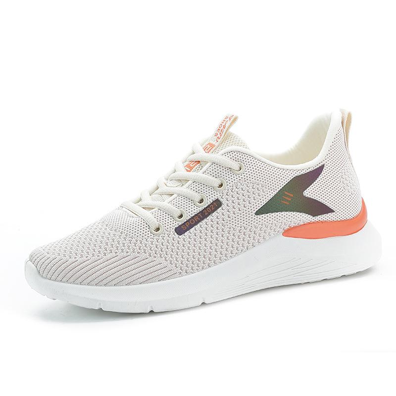 Womens Breathable Mesh Running Shoes Soft Platform Sneakers Lace Up Casual Walking Sports Shoes Lightweight Tenis Feminino