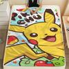 Pok é mon Pikachu Aufdruck Flanelldecke, Hohe Qualität, Bequem für alle Jahreszeiten, Heimdekoration, Wärme und Komfort, Perfekt für Weihnachtsgeschenke