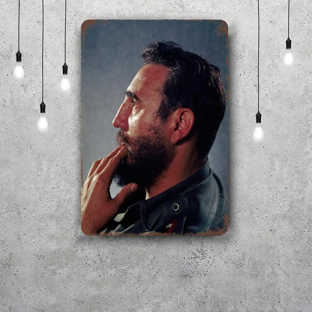 fidel castro Chairman Vintage Metal Tin Signs Posters Decor Retro Metal Plaque Wall Art Decor for Garage Bar