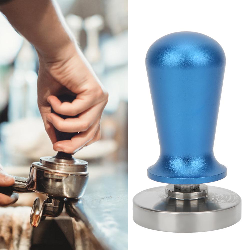 58mm Stainless Steel Detachable Coffee Tamper Coffee Accessories for Home Office Use Blue