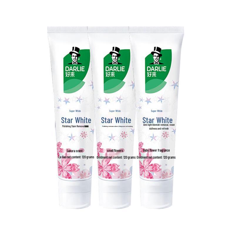 

Hawley Super White Star Cherry Blossom Toothpaste, 3-Pack