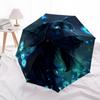 1 PC Automatic Folding Umbrella - Magical Night Dog Pattern, Portable & Foldable Design with 8 Ribs, Christmas Birthday Gifts